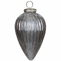 The Noel Collection Smoked Midnight Cone Embellished Bauble
