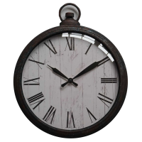 Rustic Pocket Watch Wall Clock