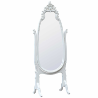 Tono White Cheval Mirror