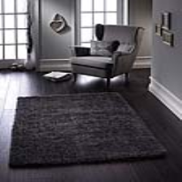 Origins Chicago Modern Hand Tufted Dark Grey Shaggy Plain Polyester Rug 160x230cm