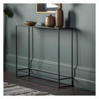 Modern Antique Gold Rectangular Metal Living Room Console Hall Table 110 x 83cm