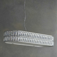 Gorgeous Crystallise Dining Room 5 LED Pendant Light 67 x 23cm