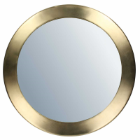 Aphrodite Gold Metal Round Mirror Small 43x10x43cm