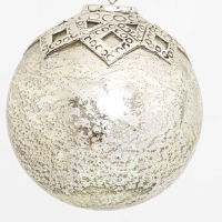The Noel Collection Mercury Diamond Crested Medium Bauble