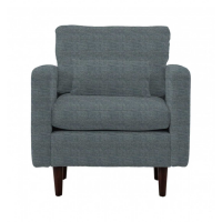 Retro Style Ferroli Carolina Textured Chenille Upholstered Living Room Sofa Armchair 88x86cm