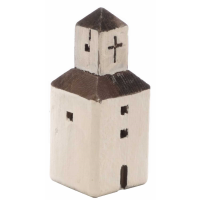 Small White Church Ornament