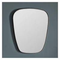 Modern Style Pewter Portrait And Landscape Alko Wall Mirror 76 x 66cm