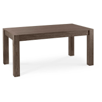 Dark Oak Wood Extending Dining Table 4 to 6 Seater 165 to 225cm