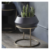 Metal Planter Black Small