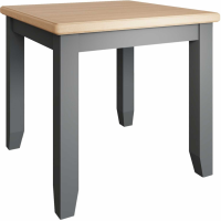 Modern Style Oak Wood Grey Painted Flip Top Kitchen Dining Room Table 78 x 85cm