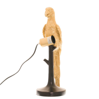 Percy The Parrot Gold And Black Table Lamp
