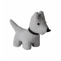 Dog Grey Doorstop