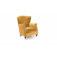 Darby Wingback Chair Mustard