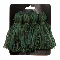 Green Tassel Set Of 4 Pcs