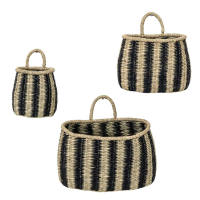 Wall Basket Set of 3 Seagrass