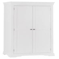 Modern Large Full Hanging Bedroom Wardrobe In White Painted Finish 200x100cm