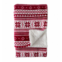 Sherpa Throw Red