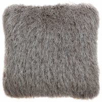 Value Unfilled Glittered Grey Shaggy Cushion