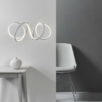 Synergy Modern Abstract Circular Large Ceiling Light in White 50cm Diameter