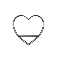Heart Wall Shelf Metal