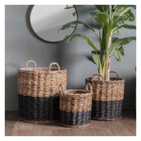 Baskets Black and Natural (Set of 3)