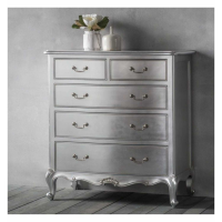 5 Drawer Chest Silver