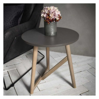 Round Side Table Grey