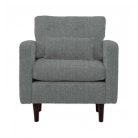 Retro Style Corto Dove Heavyweight Boucle Upholstered Living Room Sofa Armchair 88x86cm