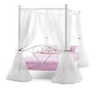 Isabelle 90 Cm White Gloss Single Bed