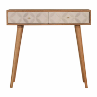 Milan White Console Table