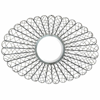 Sunburst Metal Frame Mirror