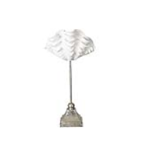35. 2cm White Shell Decoration Silver Stand