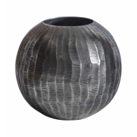 Vase Round Antique Nickel