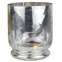 The Noel Collection Silver Forest Medium Candle Holder