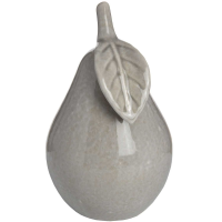 Modern Style Antique Grey Small Size Ornamental Ceramic Pear 11 x 11cm