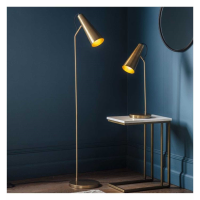 Sleek And Slim Gold Finish Metal Living Room Floor Lamp 158x28cm