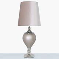 Medium Champagne Regal Lamp With 15inch Champagne Velvet Shade