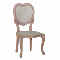 Isabella Blush Heart Bedroom Chair