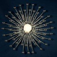 Silver Constellation Wall Light