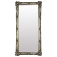 Glass Size mm 4 Leaner Mirror Antique Silver