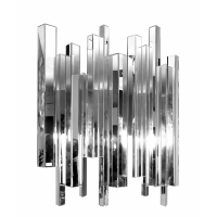 Silver Crystalline 3D Effect Art Bedroom Wall Mirror With Embossed Edges 150 x 120cm