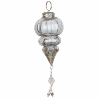 The Noel Collection Smoked Midnight Jewel Drop Bauble