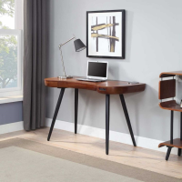 San Francisco Modern Walnut Smart Desk with Speaker and Charging Point 75x119.6cm