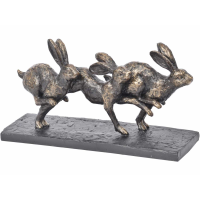 Running Hares Sculpture