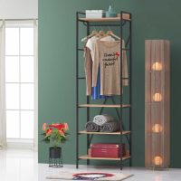 Open Wardrobe With 4 Shelves