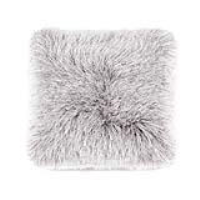 Origins Extravagance Square Polyester Tufted Scatter Cushion in Silver 43x43cm