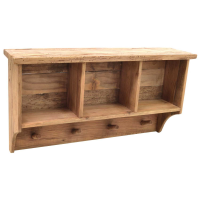 Wall Cube Shelf With 4 Hooks