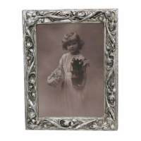 Silver Gilt Leaf Portrait Photo Frame