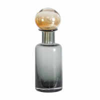 Bottle With Stopper Grey Brown Small
