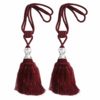 Wine Tassel With Crystal Pair
